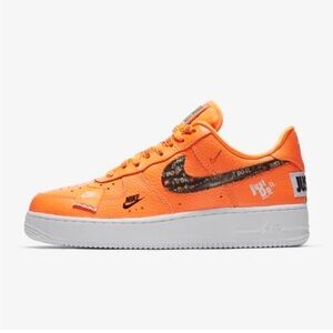 Nike Air Force 1 "Just Do It" Neon Orange